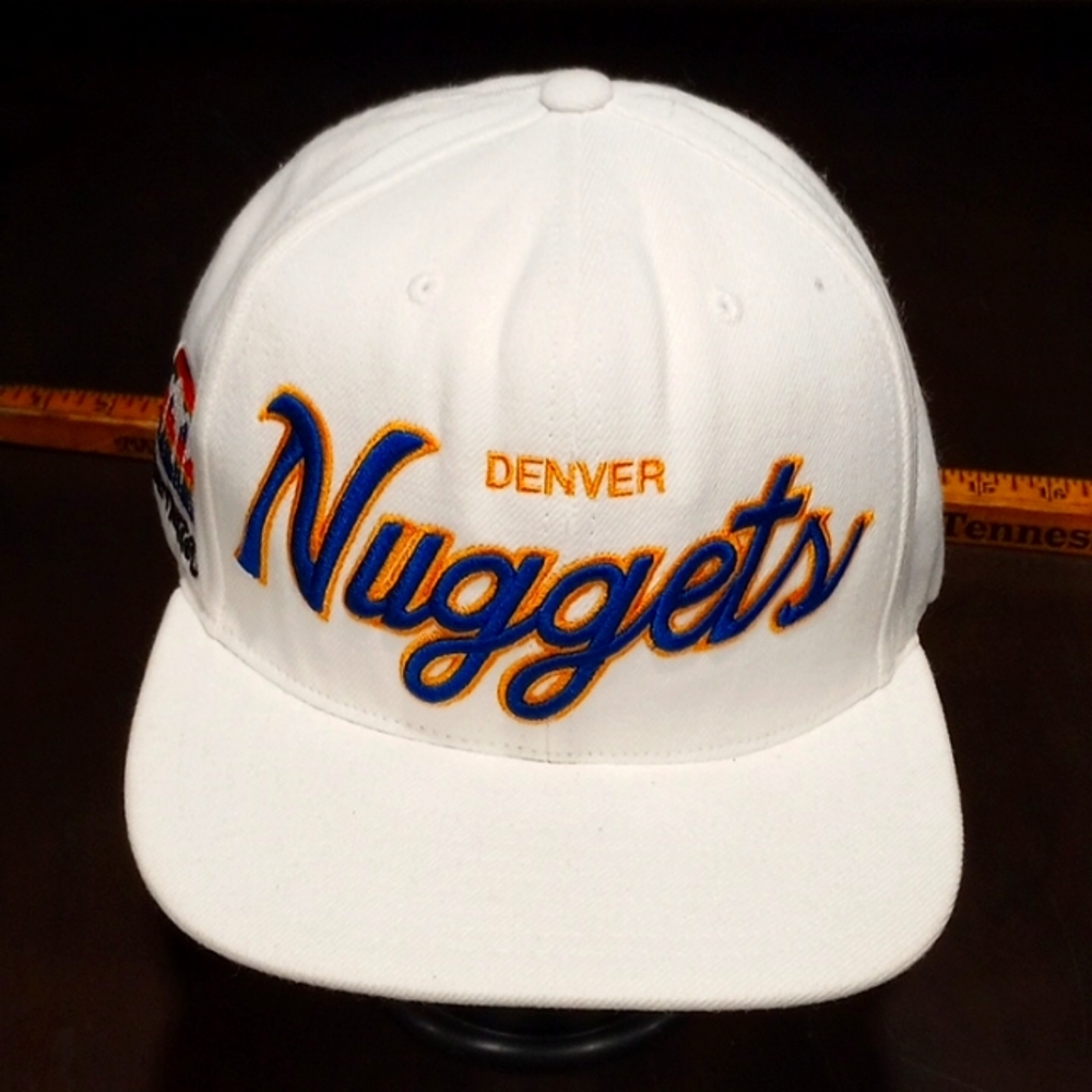 Vintage Mitchell and Ness Denver Nuggets snap back hat Hardwood classics